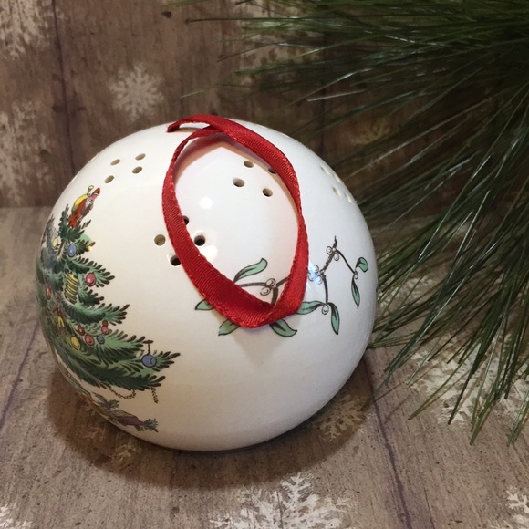 Spode England Christmas Tree Pomander Ball Vintage - Picture 11 of 15
